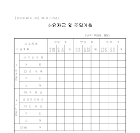 소요자금및조달계획 소요자금및조달계획
